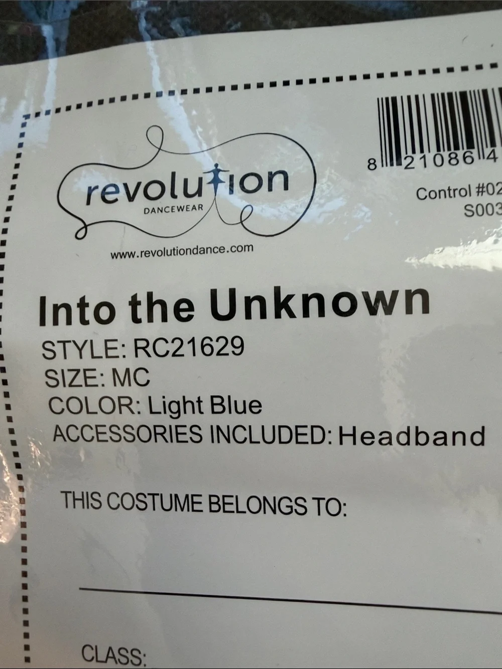 Revolution Dancewear Light Blue 